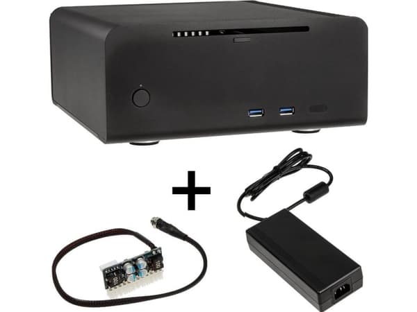 Streacom Streacom ST-FC8B Alpha optisk vifteløs HTPC-deksel + 120 watt strømforsyningsdeksel