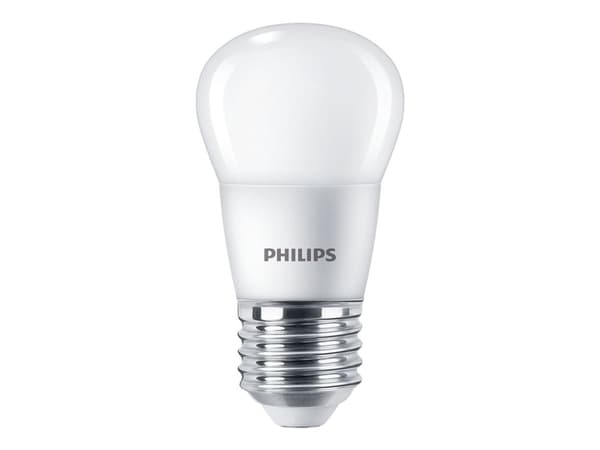 Philips - LED-lyspære - form: P45 - mattslipt finish - E27 - 2.8 W (ekvivalent 25 W) - klasse F - varmt hvitt lys - 2700 K