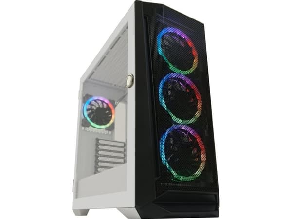 LC-Power Gehäuse Gaming 805BW Holo-1_X RGB Black/White retail (ATX GAMING 805BW)