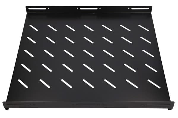 Extralink - Hylla för rack - fast - svart - 1U - 19"