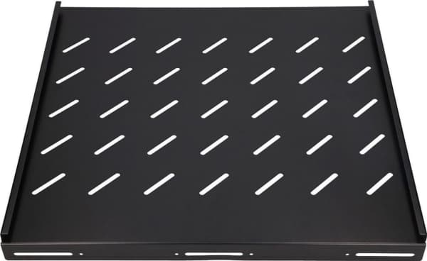 Extralink - Hylla för rack - fast - svart - 1U - 19"