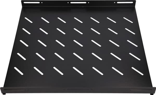 Extralink - Hylla för rack - fast - svart - 1U - 19"