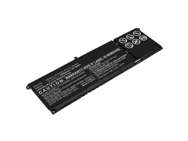 CoreParts - Batteri til bærbar PC (tilsvarer: Dell MVK11, Dell V6W33, Dell VKYJX, Dell WV3K8) - 15V - litiumpolymer - 3500 mAh - 52.5 Wh - svart