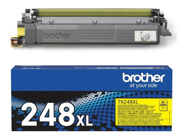 Brother TN248XLY - Høy ytelse - gul - original - eske - tonerkassett - Opptil 3000 sider