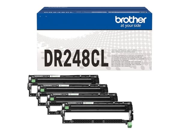 Brother DR-248CL, Alkuperäinen, Brother, 4 kpl, 30000 sivua, Musta, Syaani, Magenta, Keltainen