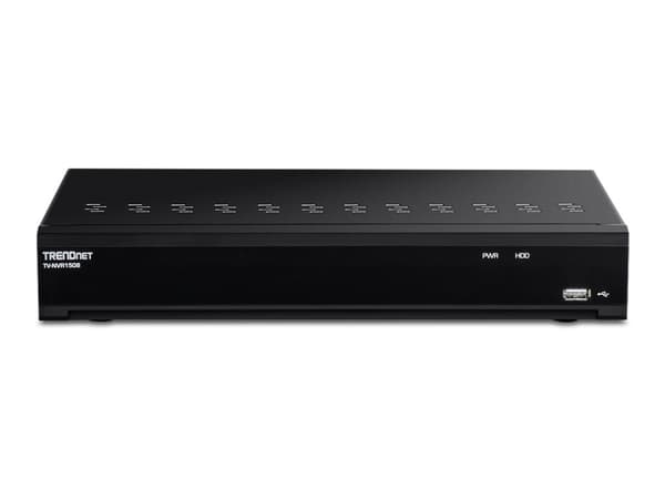 Trendnet TV-NVR1508, 8 kanavaa, 3840 x 2160 pikseliä, 15 käyttäjä (t), AAC, G.711 µ-law, H.264, H.265, 64 Mbit/s