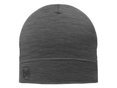BUFF Czapka MERINO LIGHTWEIGHT BEANIE SOLID GREY onesize Standardi