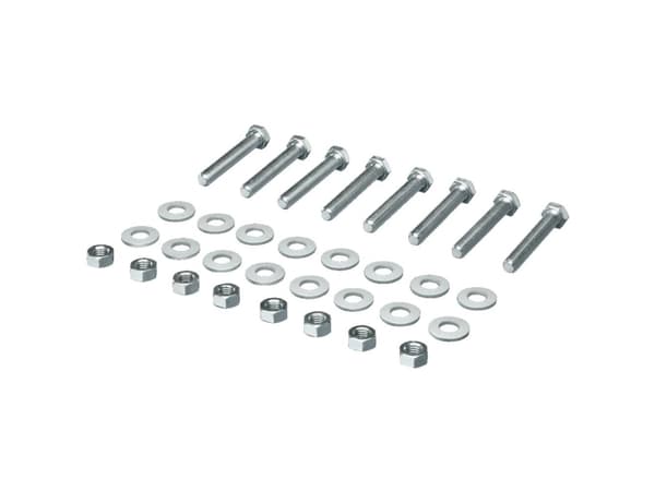 Rittal SV 9686.865, Skruesett, Stål, Blad metall, Stål, Zink, M10, Full tråd