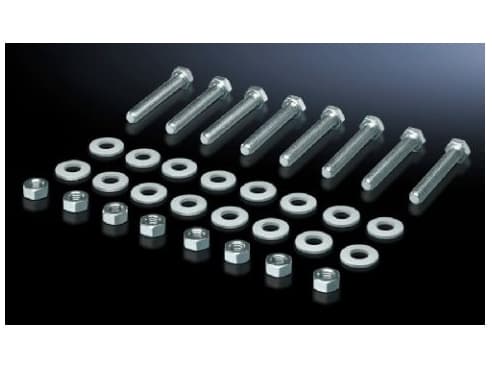 Rittal SV 9686.865, Skruesett, Stål, Blad metall, Stål, Zink, M10, Full tråd