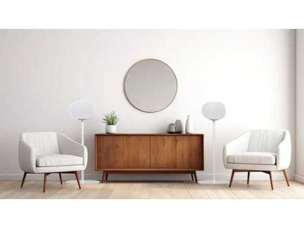 Flexson FLXE300FS1011EU, Golv, Gjuten aluminium, Stål, Vit, 1 ben, Sonos Era 300, 1 styck