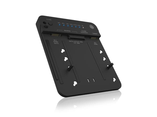 ICY BOX IB-2913MCL-C31 - HDD / SSD dockningsstation - 2,5 tum/3,5 tum delad - SATA - USB 3.2 (Gen 2) - svart