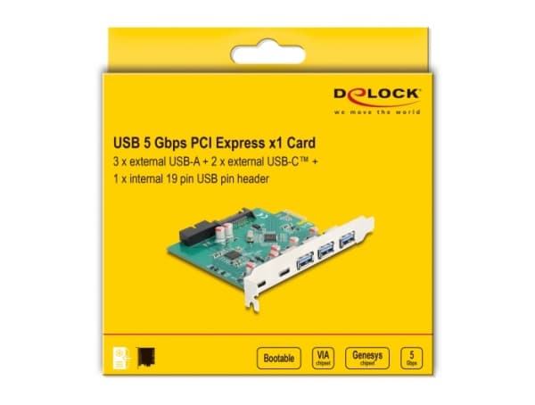 Delock - Gränssnittsadapter - PCIe 2.0 - SATA