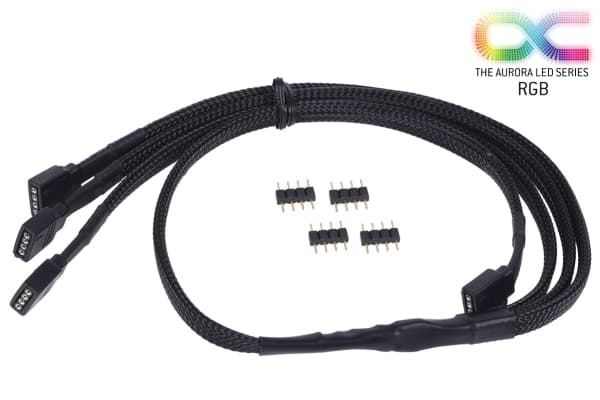 Alphacool 18539, RBG-splitterkabel, Sort