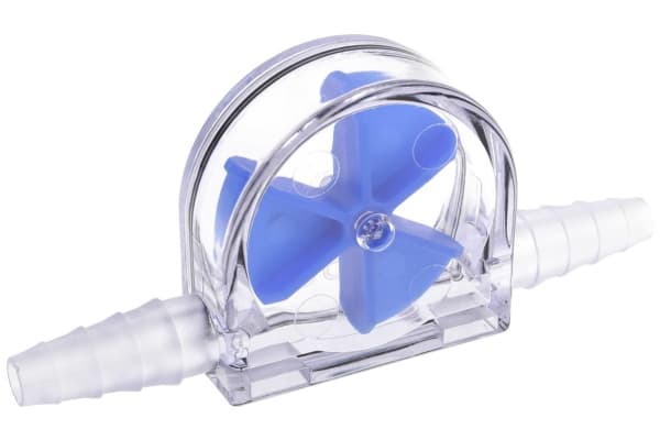 Alphacool 17356, Blå, Transparent, Flödesindikator, Vätska, 2 Bar, 88 mm, 15 mm