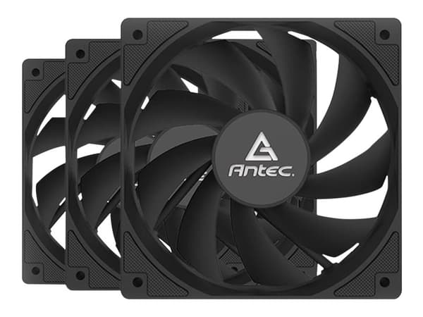 SETT MED 3 ANTEC P12 KASEVIFTER - 12CM (SORT) Sort