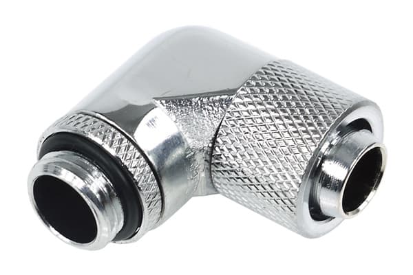 Alphacool 62367, mässing, Krom, 1/4", 90°, Hankoppling, 29 mm