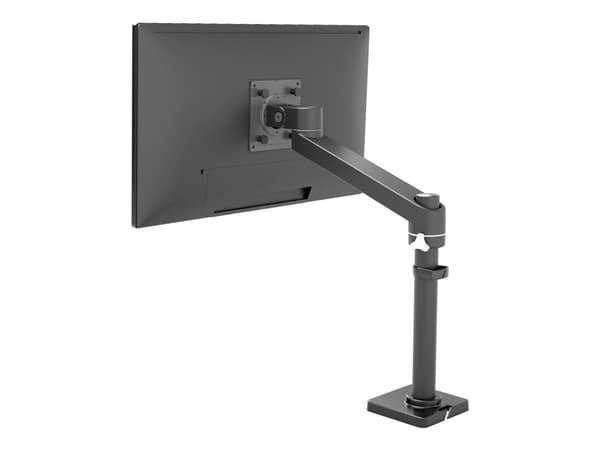 Ergotron NX - Monteringssats (vridbar arm, armuppsättning, maskinvara för tillbehör, bas, stång, pivot-fäste) - för Bildskärm - mattsvart - skärmstor