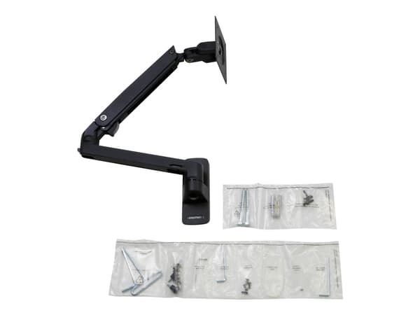 Ergotron MXV - Monteringssats (vridbar arm) - för LCD-display - svart - skärmstorlek: upp till 34 tum - väggmonterbar