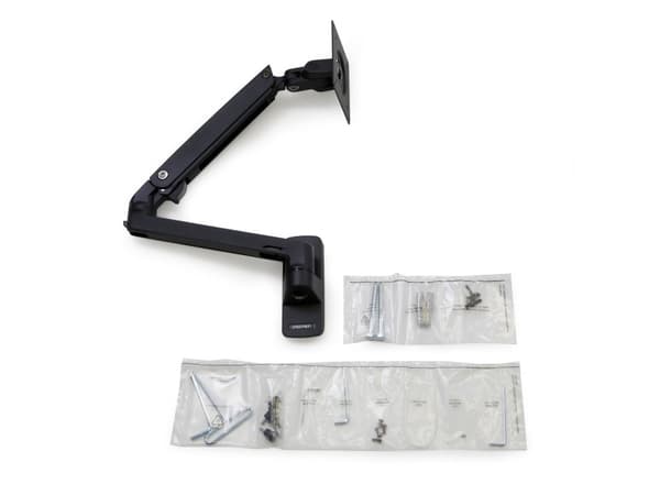 Ergotron MXV - Monteringssats (vridbar arm) - för LCD-display - svart - skärmstorlek: upp till 34 tum - väggmonterbar