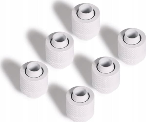 Alphacool 17624, Liitoskappaleet, Messinki, Valkoinen, 1/4", 27 mm, 2 cm