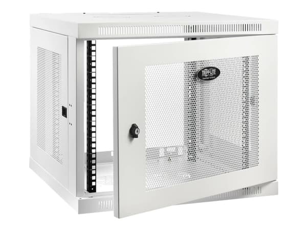 Tripp Lite Wallmount Rack Enclosure Cabinet 9U Switch Depth Deep White ...