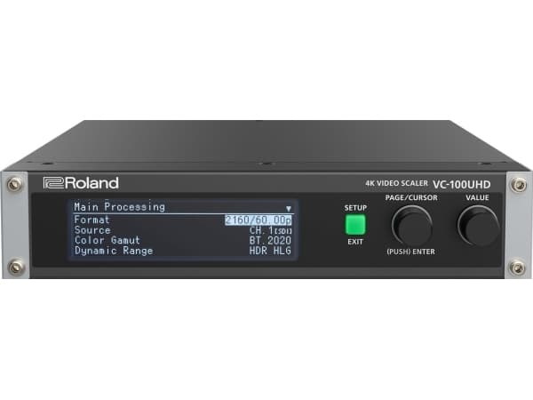 Roland VC-100UHD, Sort, LCD, 640 x 480 (VGA), 1920 x 1080 (HD 1080), 1920 x 1200 (WUXGA), 2560 x 1440, 3840 x 2160, 4096 x 2160, 720p, 1080i, 1080p,
