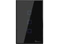 Miniatyrbild 1 av 3: Sonoff T3US3C - 3-gang Wi-Fi Smart Wall Switch US - Black