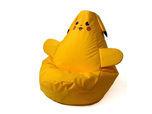 Pikachu gul Sako taske pouffe XL 130 x 90 cm