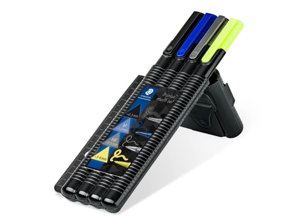 STAEDTLER triplus multi set 34 - Kulspetspenna, fineliner, överstrykningspenna och stiftpennuppsättning - 4 delar