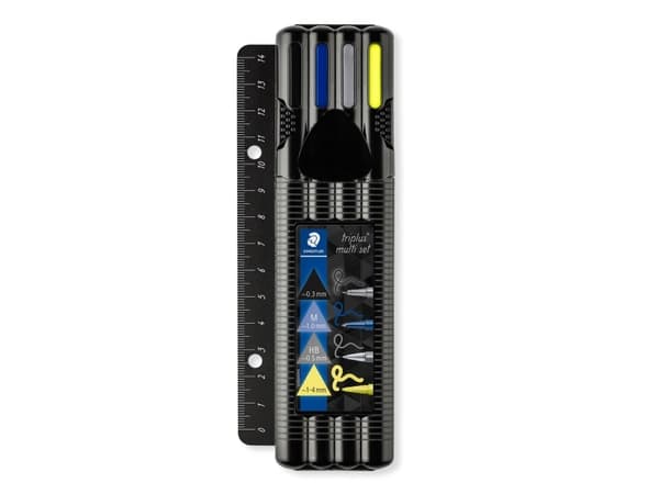 STAEDTLER triplus multi set 34 - Kulspetspenna, fineliner, överstrykningspenna och stiftpennuppsättning - 4 delar