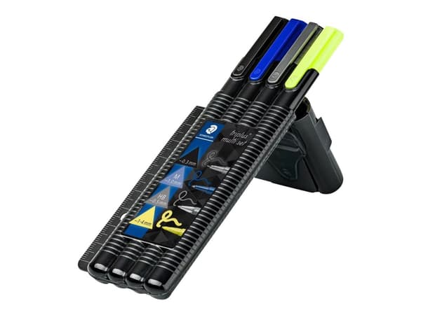 STAEDTLER triplus multi set 34 - Kulspetspenna, fineliner, överstrykningspenna och stiftpennuppsättning - 4 delar