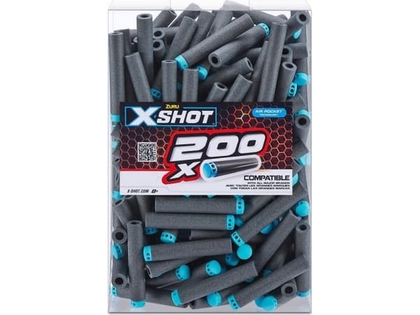 ZURU XShot 200 pack refill darts, dart blaster CDON