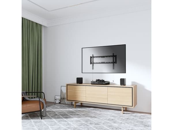 Value 17.99.1222, 94 cm (37"), 2,03 m (80"), 200 x 200 mm, 600 x 400 mm, Metall, Sort