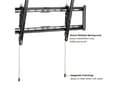 Miniatyrbild 3 av 5: Value 17.99.1223, 109,2 cm (43"), 2,29 m (90"), 200 x 200 mm, 800 x 400 mm, -4 - 10°, Svart