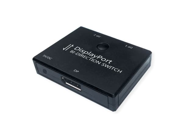 Value 14.99.3587, DisplayPort, 2x DisplayPort, 3840 x 2160 piksler, Sort, 60 Hz, 62 mm