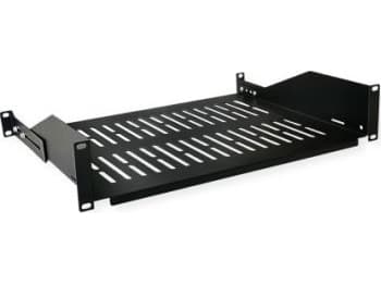 Value 26.99.0406, Rackhylle, Sort, 25 kg, 2U, 48,3 cm (19"), 485 mm