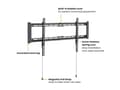 Miniatyrbilde 3 av 5: Value 17.99.1224, 109,2 cm (43"), 2,29 m (90"), 200 x 200 mm, 800 x 400 mm, Metall, Sort