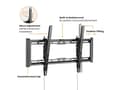 Miniatyrbilde 3 av 5: Value 17.99.1221, Skruer, 75 kg, 94 cm (37"), 2,03 m (80"), 600 x 400 mm, Sort