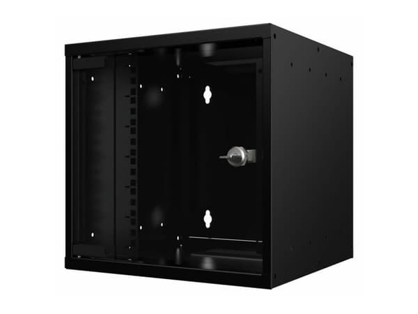 Lanview by Logon - Rack skåp - 31 x 30 - väggmontering - svart - 6U - 10"