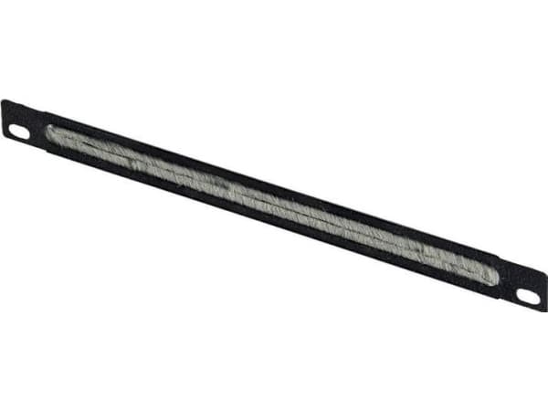 Lanview by Logon - Kabelhantering för rack - brushed - kan monteras i skåp - svart, RAL 9005 - 0.5U - 10"