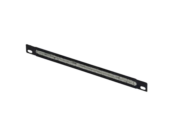 Lanview by Logon - Kabelhantering för rack - brushed - kan monteras i skåp - svart, RAL 9005 - 0.5U - 10"