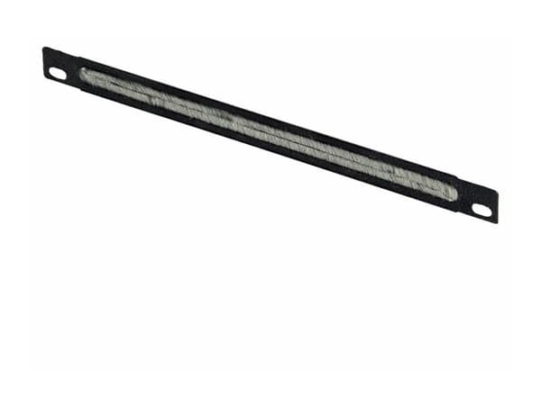 Lanview by Logon - Kabelhantering för rack - brushed - kan monteras i skåp - svart, RAL 9005 - 0.5U - 10"