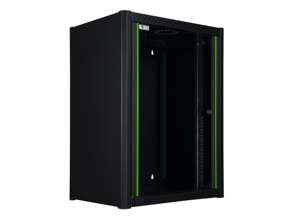 Lanview - Rack skåp - 60 x 45 - väggmontering - svart, RAL 9005 - 16U - 19"