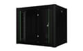 Miniatyrbilde 4 av 5: Lanview by Logon - Rackskap - 60 x 45, pro - veggmonterbar - svart, RAL 9005 - 9U - 19"
