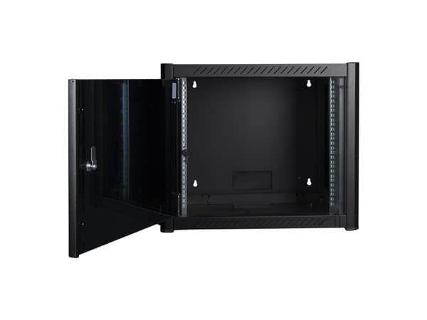 Lanview by Logon - Rackskap - 60 x 45, pro - veggmonterbar - svart, RAL 9005 - 9U - 19"