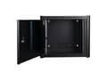 Miniatyrbilde 5 av 5: Lanview by Logon - Rackskap - 60 x 45, pro - veggmonterbar - svart, RAL 9005 - 9U - 19"