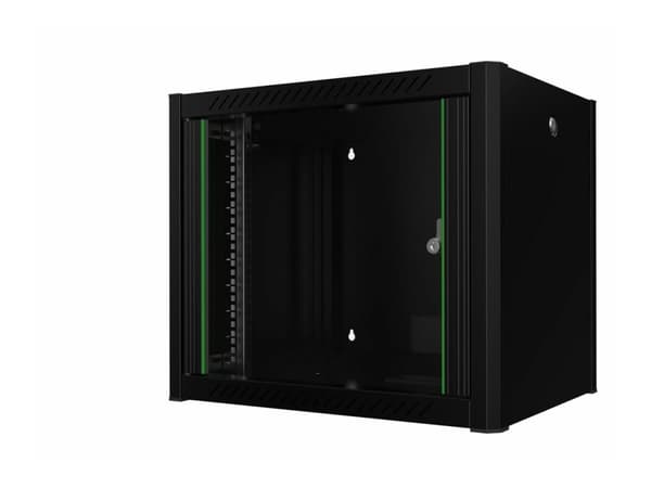 Lanview by Logon - Rackskap - 60 x 45, pro - veggmonterbar - svart, RAL 9005 - 9U - 19"
