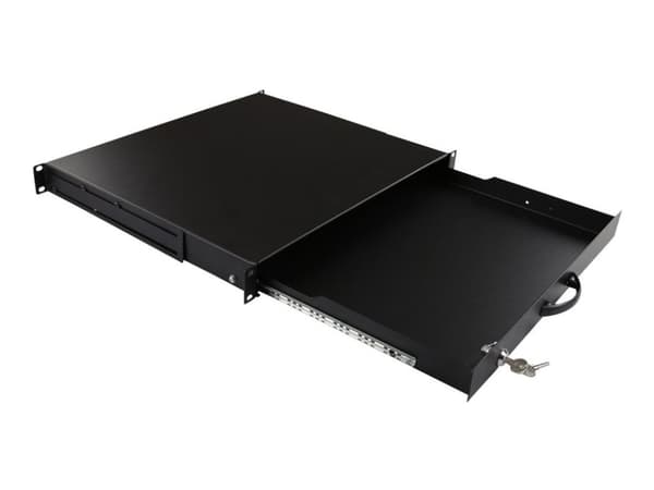 Lanview by Logon - Tangentbordslåda till rack - general use, lockable - svart, RAL 9005 - 1U - 19"