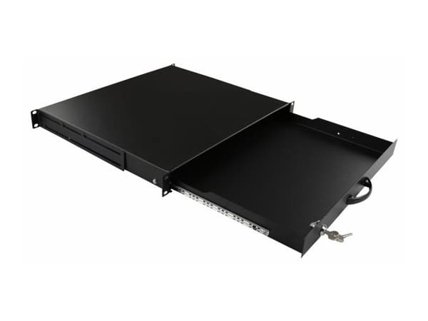 Lanview by Logon - Tangentbordslåda till rack - general use, lockable - svart, RAL 9005 - 1U - 19"