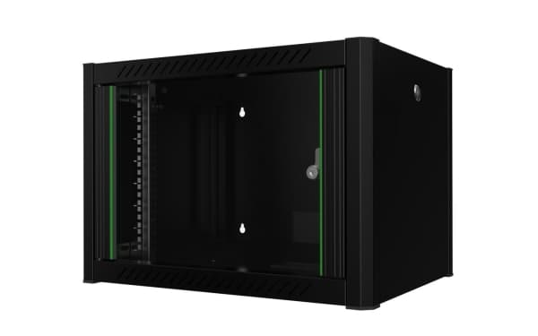 Lanview by Logon - Rack skåp - 60 x 45, pro - väggmontering - svart, RAL 9005 - 7U - 19"
